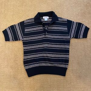 Bretton’s vintage grandpa knit polo sweater
